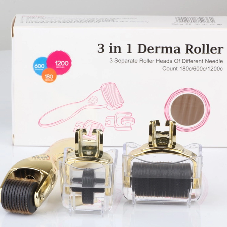 OEM/ODM индивидуальный бренд 3 в 1 Drs Derma Roller для антивозрастного титана из нержавеющей стали 0