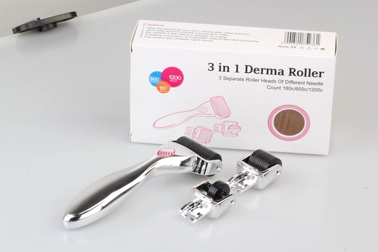 OEM/ODM индивидуальный бренд 3 в 1 Drs Derma Roller для антивозрастного титана из нержавеющей стали 4